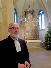 Pfarrer Werner Posner bei der Verabschiedung in Harpen
